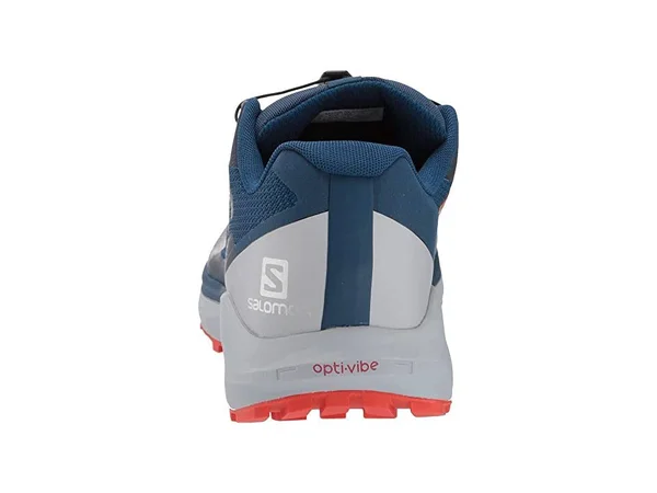 Salomon Men's Sense Ride 3 GTX Invisible Fit Shoe - 10 - Poseidon/Pearl Blue/Cherry Tomato