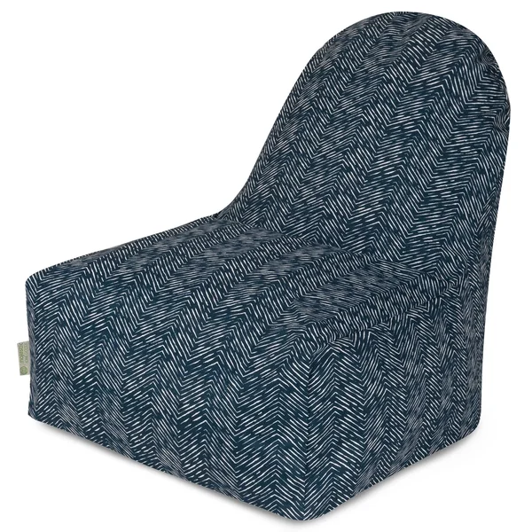 Majestic Home Goods Navajo Kick It Chair Navy