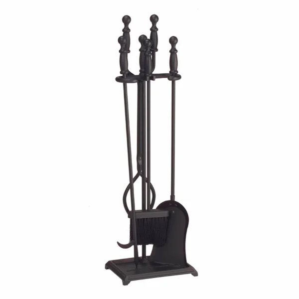 Minuteman X300570 4-Piece Fireplace Tool Set - Black
