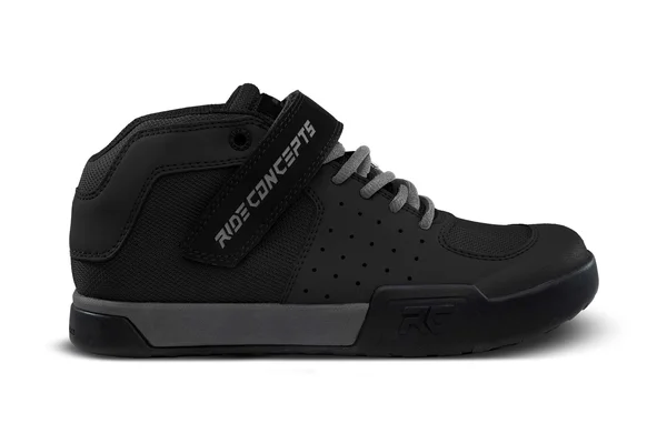 Ride Concepts, Youth Wildcat Shoes, Size 3 in Black/Charcoal