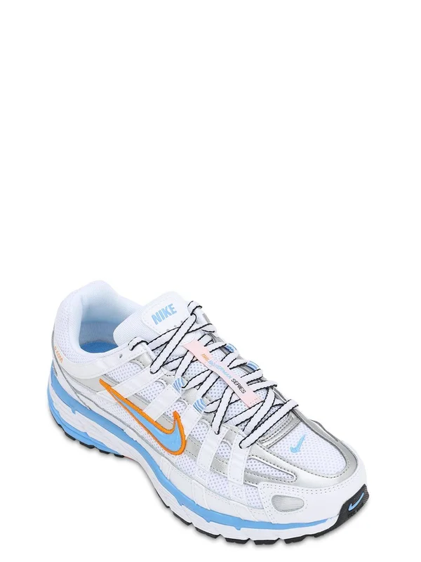 Nike Wmns P-6000 (White, Blue)