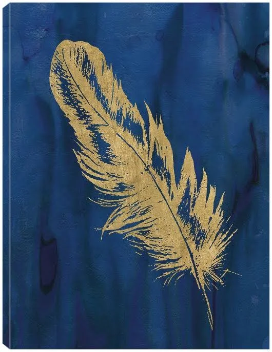 Golden Feather II Canvas Print by Carol Robinson 24x32 Fineartcanvas