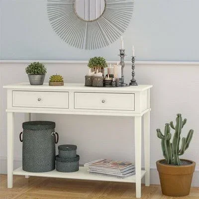 Soderville 41.1x22 Console Table Andover Mills Color: Soft White