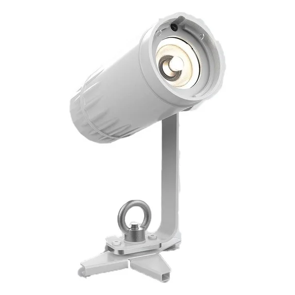 Chauvet DJ EZ Pin 4 Pack LED Spot Stage Lighting + Hurricane Pro Fog Machine - White