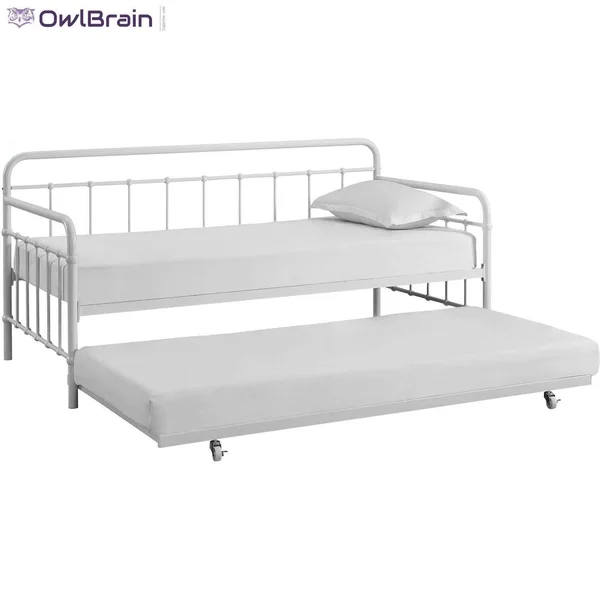 Better Homes and Gardens Kelsey Metal Daybed & Trundle - White, Size: Twin