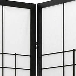 Oriental Furniture 6 ft. Tall Eudes Shoji Screen - 5 Panel - Natural