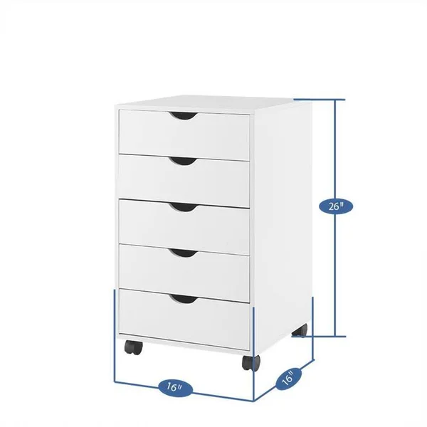 Naomi Home Taylor 5 Drawers Cabinet Espresso