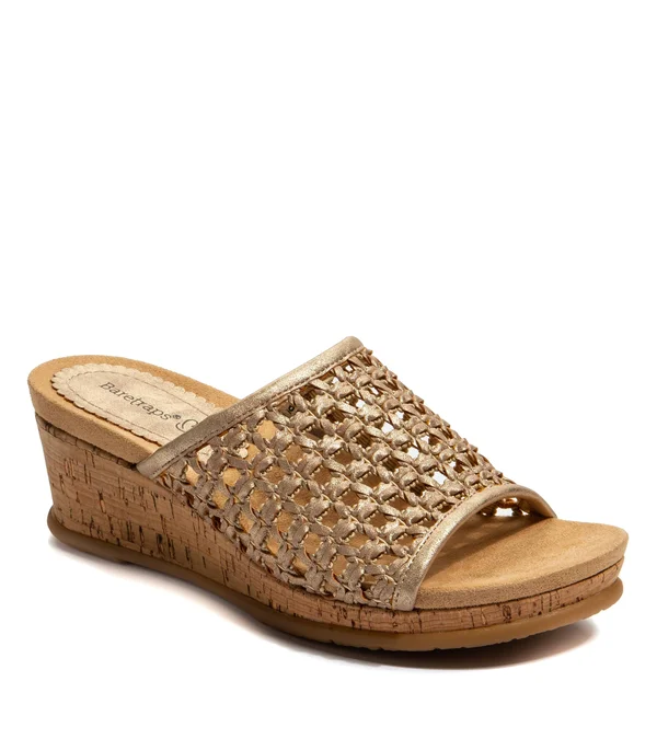 Baretraps Flossey Women's Wedge Sandals, Size: 9.5, Gold