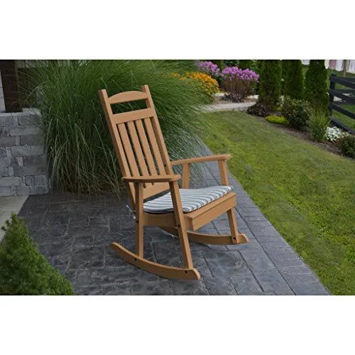 Au0026L Furniture Company Classic Recycled Plastic Porch Rocking Chair