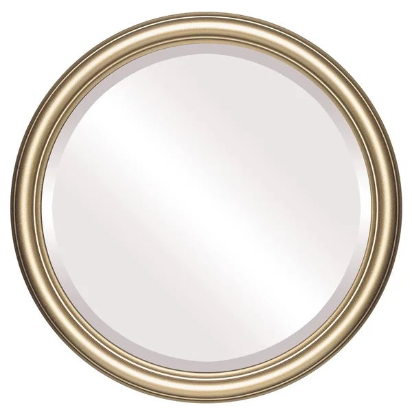 Saratoga Framed Round Mirror in Gold Spray (15x15)