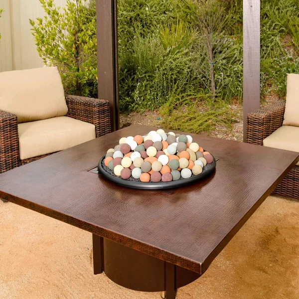 American Fireglass Uniform Lite Stone Ball Set - 36x22 Cottage White