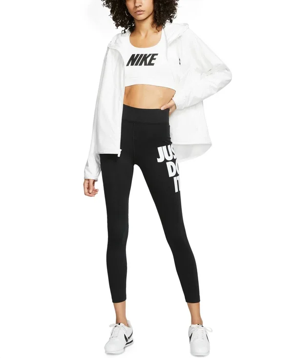 Nike Women's Sportswear Leg-A-See Just Do It Leggings - Black/White