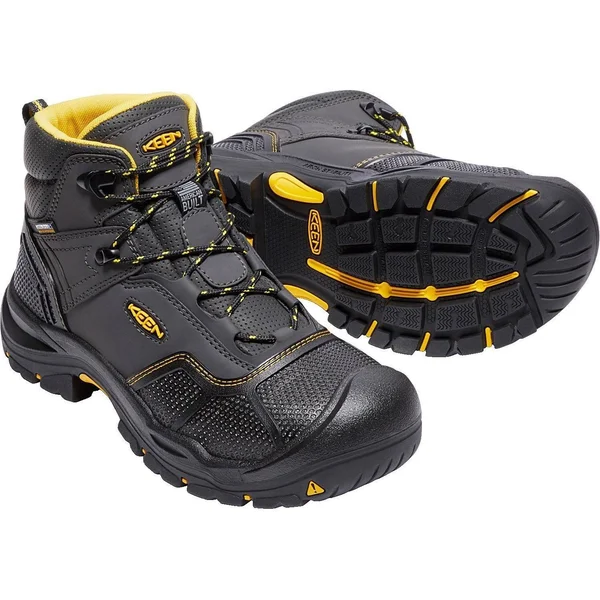 Keen Utility Men's Logandale Waterproof Boot - Steel Toe (9.5 Raven/Black)