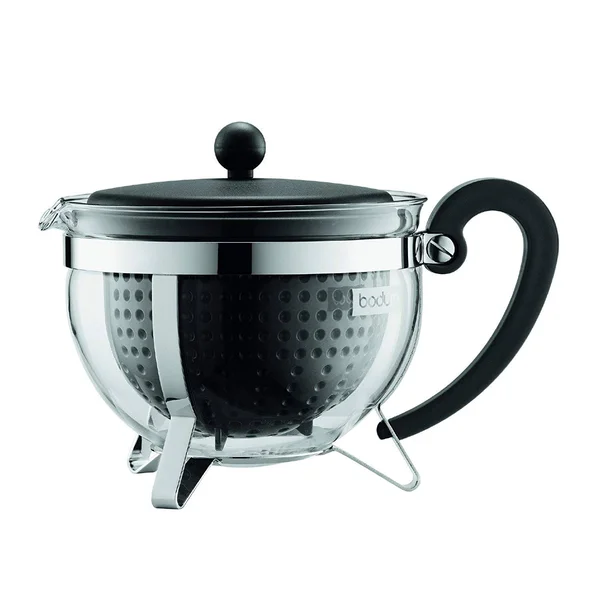 Bodum - Chambord Plastic Tea Maker, Coloured Filter, Black, 1.3 L