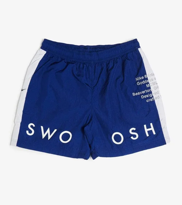 Nike Men's Sportswear Swoosh Icon Woven Shorts, Medium, Blue
