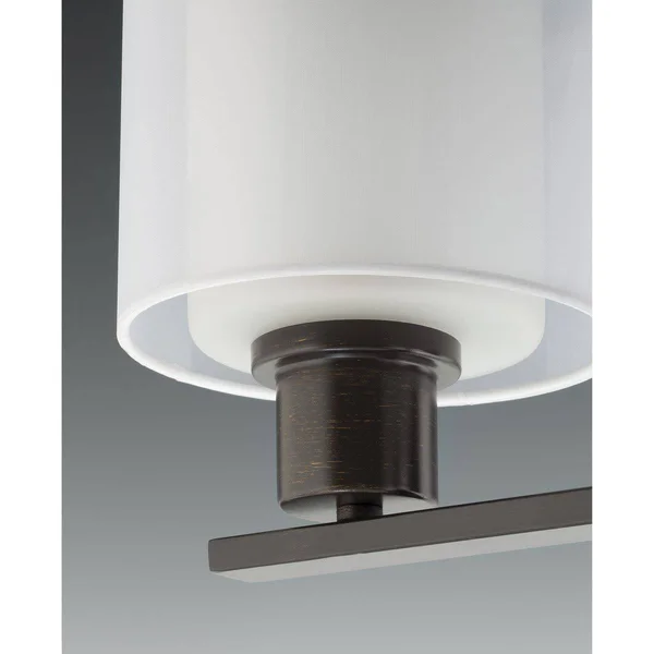 Progress Lighting P3694-09 Invite Semi Flush Mount Light, Brushed Nickel