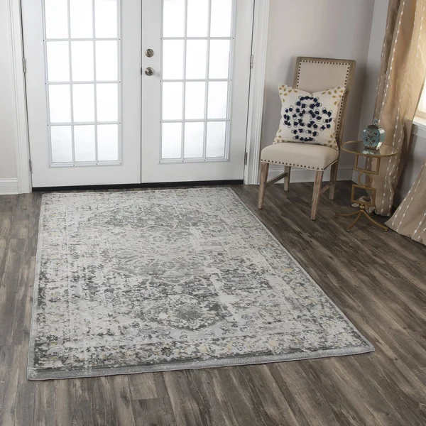 Alora Decor Lavish Neutral 3&11x22 x 5&6x22 Power-Loomed Rug- LVS106