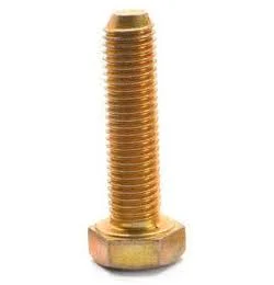 7/16 inch-14 x 3 inch (PT) Coarse Thread Grade 8 Hex Cap Screw (Bolt) - USA Alloy Steel Yellow Zinc Plated Pk 50