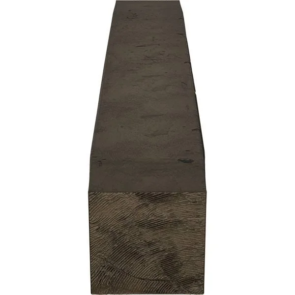 Ekena Millwork MANUKP04X04X72ZW 4x22H x 4x22D x 72x22W Knotty Pine Faux Wood Fireplace Mantel, Premium Walnut