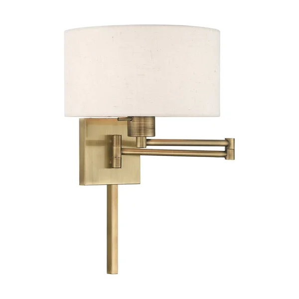 Livex Lighting 40037-07 1-Light Swing Arm Wall Lamp - Bronze