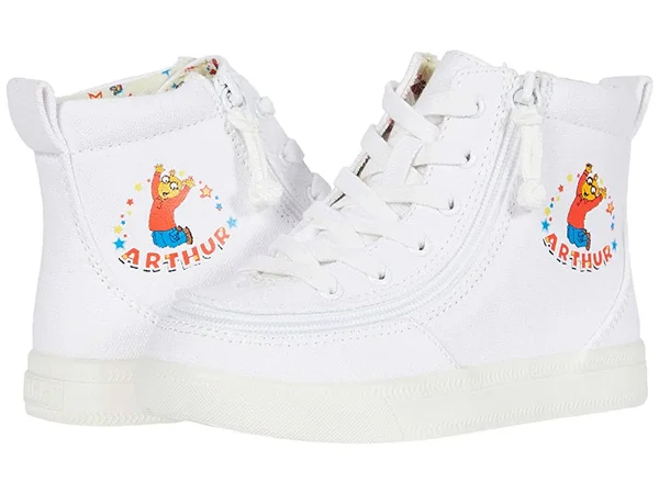 Billy Footwear Kids Classic Lace High Arthur Celebration (Toddler) Kid's Shoes White : 7 Toddler M