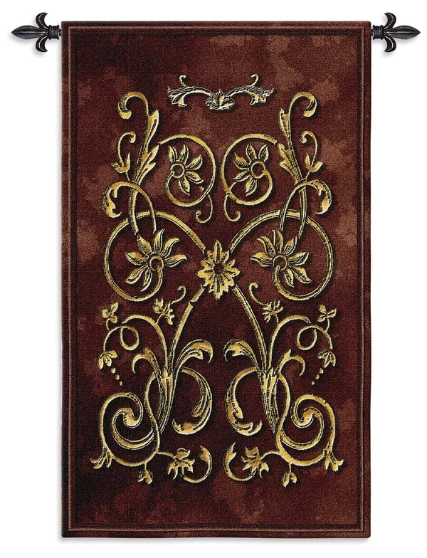 Fine Art Tapestries Florette Wall Tapestry - Grenat