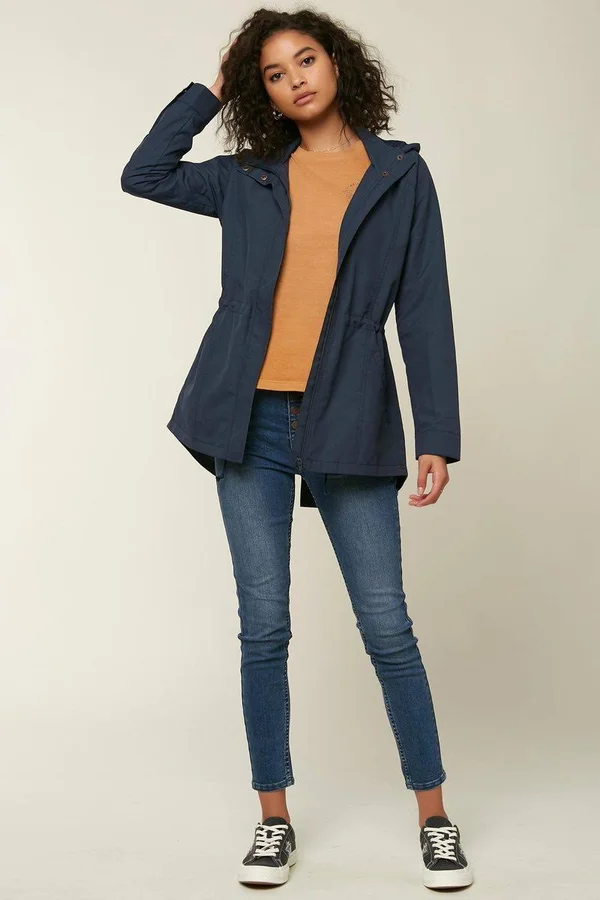 O&Neill Gayle Rain Jacket Women's Mood Indigo, L