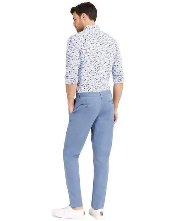 Club Room Men's Four-Way Stretch Pants 40 x 32 Wedgewood Blue