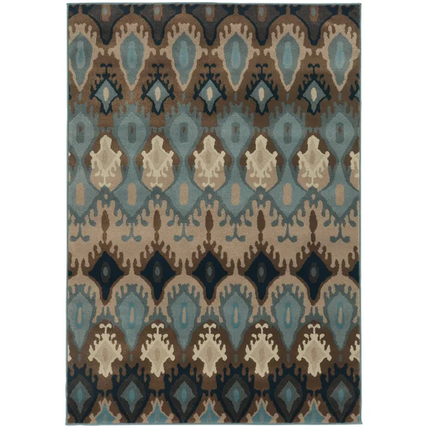 Oriental Weavers Adrienne 4633A Blue/Stone Area Rug
