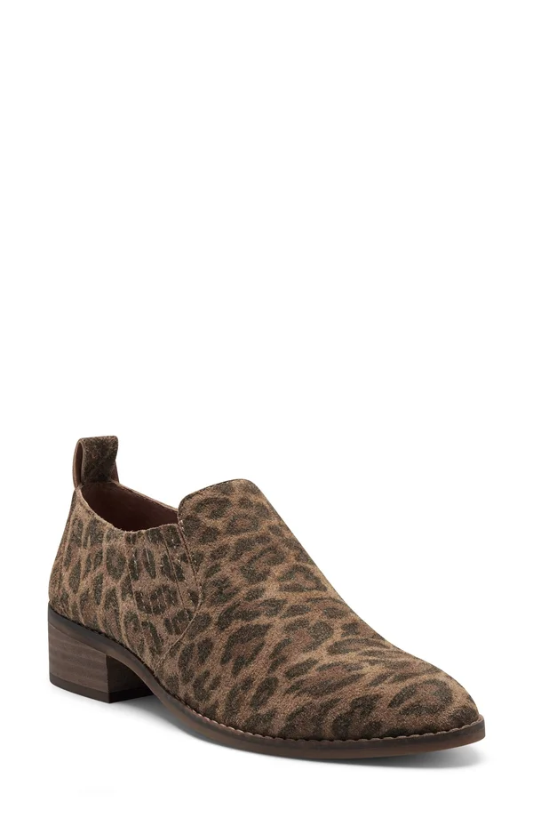 Lucky Brand Lenci Bootie 3345894 - 9, Natural Print Leather