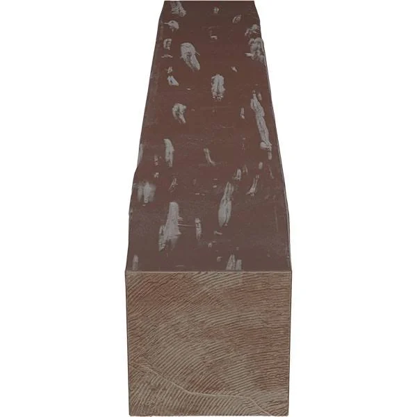 Ekena Millwork MANUPC08X12X60AE 8x22H x 12x22D x 60x22W Pecky Cypress Faux Wood Fireplace Mantel - Aged Pecan