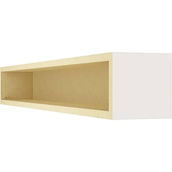 Ekena Millwork MANUSM06X08X72UN 6x22H x 8x22D x 72x22W Smooth Faux Wood Fireplace Mantel, Factory Prepped, Ready for Paint