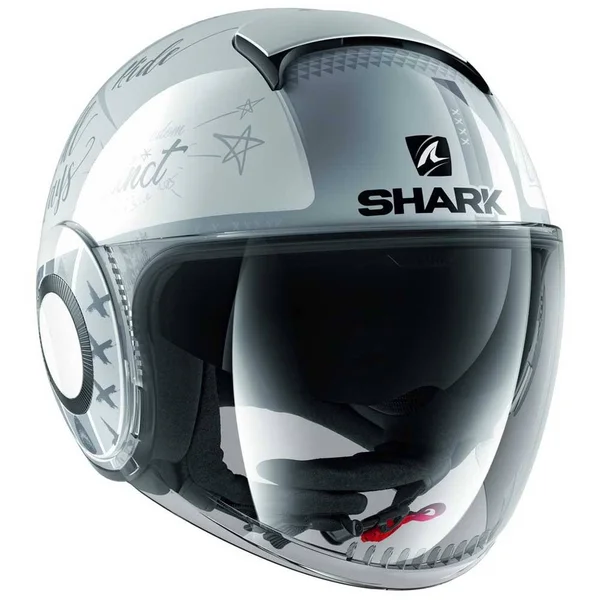 Shark - Helmet Nano Tribute RM White, Silver, Silver - Size S
