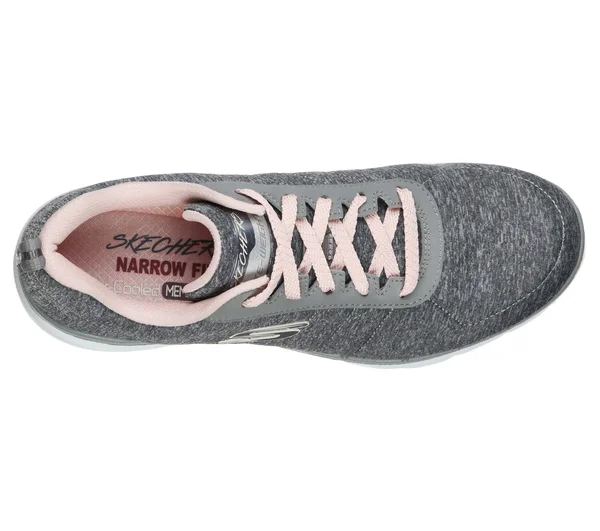 Skechers Women's Flex Appeal 3.0 Sneaker, Grey Light Pink
