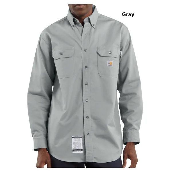 Carhartt Men's Flame - Resistant Khaki Twill Shirt