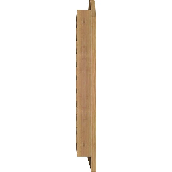 Ekena Millwork GVWAR12X2801RFUWR 12x22W x 28x22H Arch Top Gable Vent (17x22W x 33x22H Frame Size): Unfinished, Functional, Rough