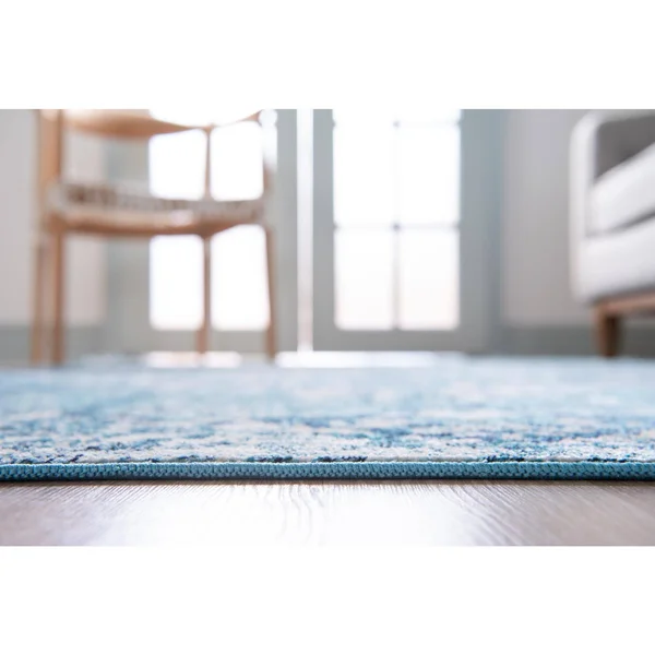 Amulet Navy Blue Vintage 4x6 Area Rug