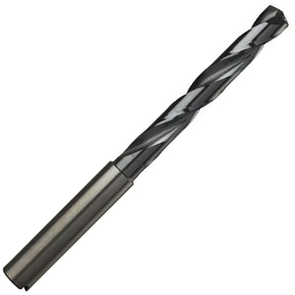 GUHRING 7.4mm 140° Solid Carbide Jobber Drill - nano-A Finish, Right Hand Cut, Spiral Flute, 91mm OAL, VA Point, Part #90851100