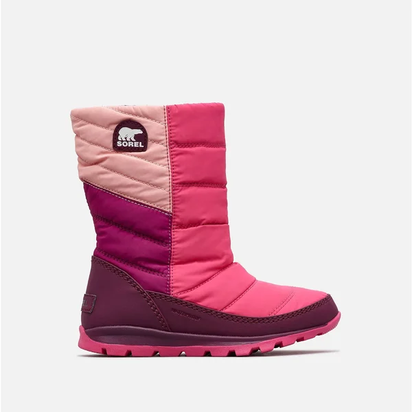Sorel Youth Whitney Mid Boot - 5 - Rosewater, Ultra Pink