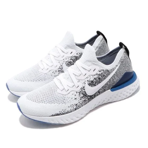 Nike Men's Epic React Flyknit 2 Running Shoes, White