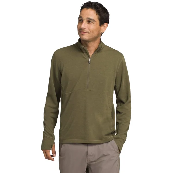 Prana Jarvis 1/2 Zip Men's - Charcoal, Size XL