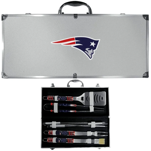New England Patriots 8 PC Tailgater BBQ Set