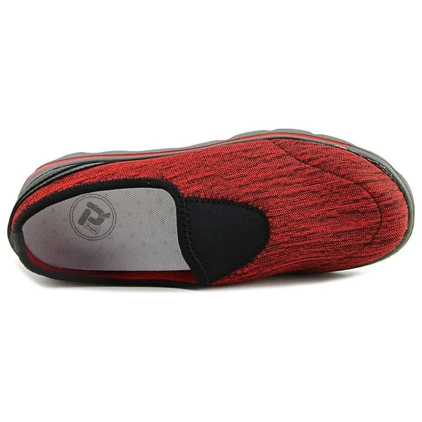 Women's Propet TravelActiv Slip on Black Red - in Size 7
