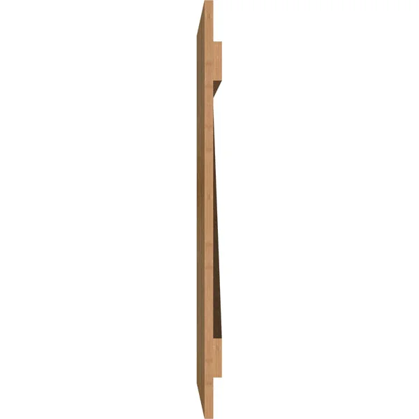 32 1/4x22W x 36x22H TimberCraft Six 5 3/8x22 Boards Joined Board-n-Batten Shutters w/Z-Bar - Rough Sawn Western Red Cedar (Per Pa