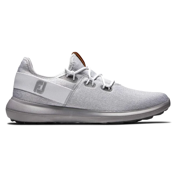 FootJoy Men's Flex Coastal Golf Shoes in White - Grey Size 7
