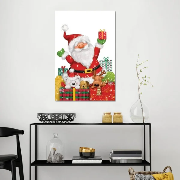 MAKIKO Canvas Prints - Santa and Friends Istyle > Decorative > Holiday D閏or > Christmas > Santa Claus art)