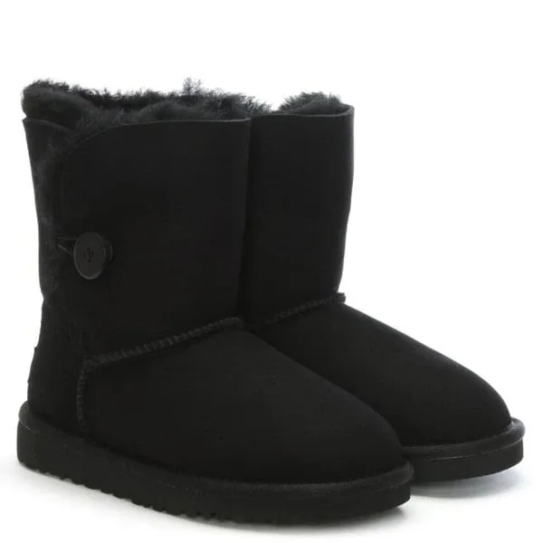 Kids Bailey Button Black Ugg
