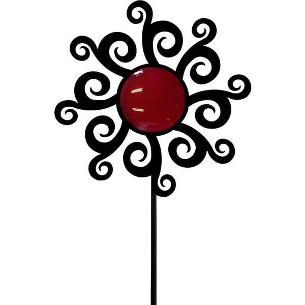 Village Wrought Iron Sun-Moon - Garden Stake
