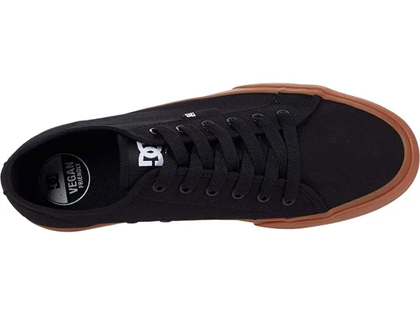 DC Men's Manual Skate Shoe Size 6.5 Black/Gum