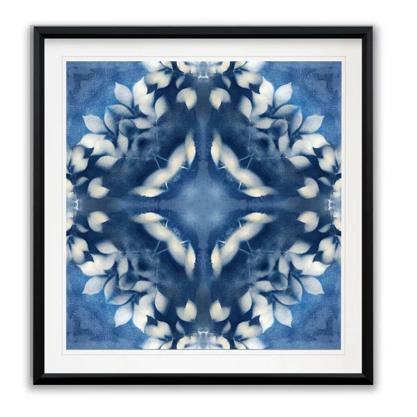 Navy Nature II -Framed Giclee Print - 34x34